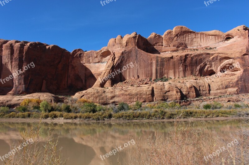 Moab Blue Sky Desert River Southwest