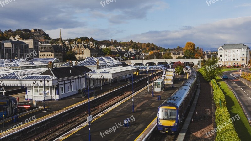 Scotland Edinburgh Sterling Train The Scenery