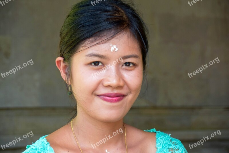 Bali Indonesia Travel Woman Human