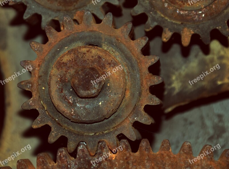 Gears Iron Mechanics Transmission Technology