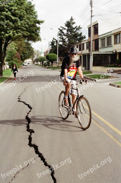 Bicycle Road Cyclist Sky Travel