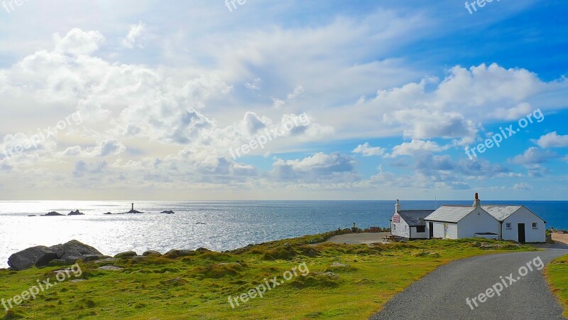 Coast Cornwall Sea England Cornish