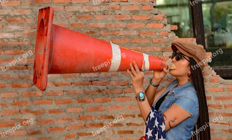 Instructor Megaphone Bullhorn Loudhailer Free Photos