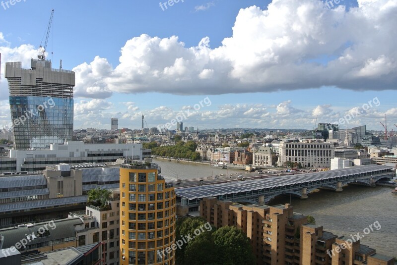 London Skyline Thames Bridge Free Photos