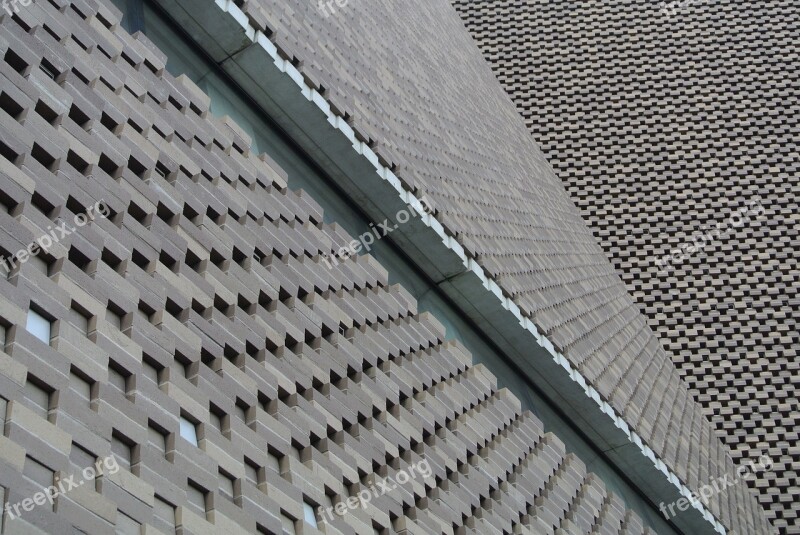 Tate Modern Brick Windows Facade