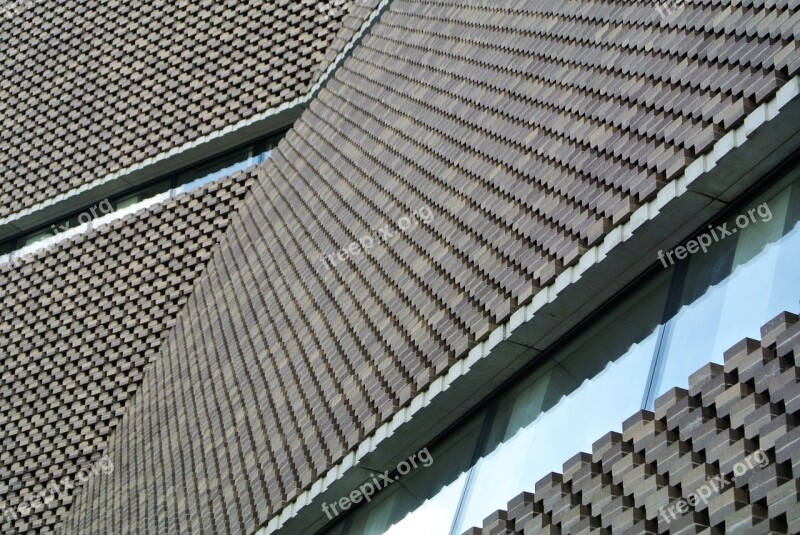 Tate Modern Brick Windows Facade