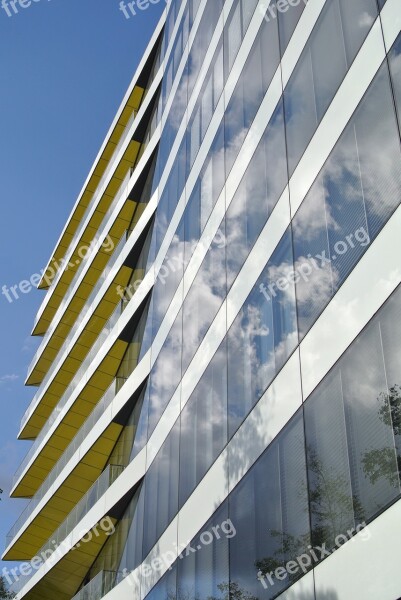 Contemporary Architecture Balconies Reflection Modern