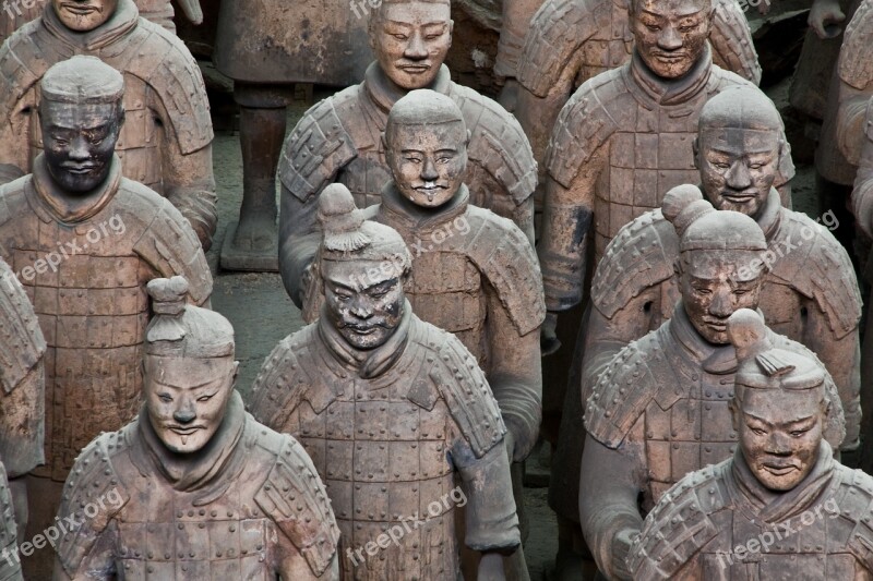 Terracotta Army China Xi'an Soldier Statue