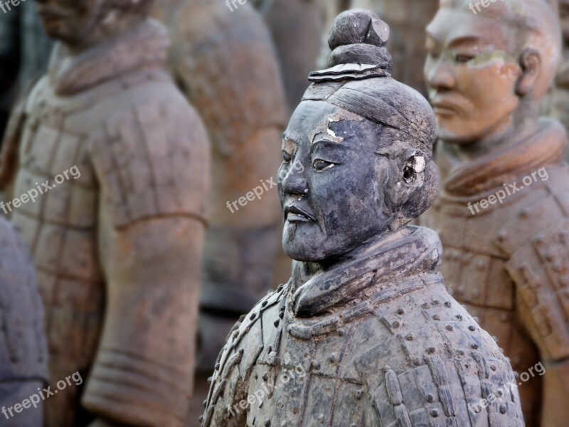 Terracotta Army China Xi'an Soldier Statue