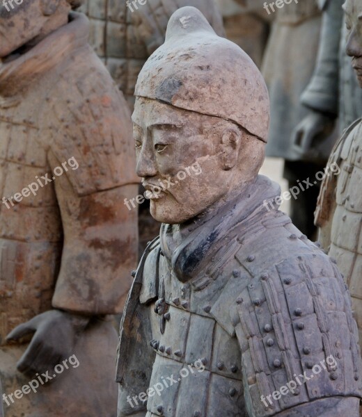 Terracotta Army China Xi'an Soldier Statue