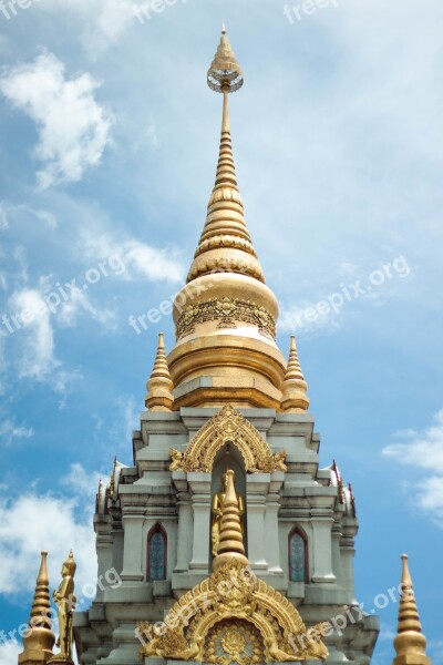 Measure The Lord Buddha's Relics Doi Mae Salong Religion Thailand Art