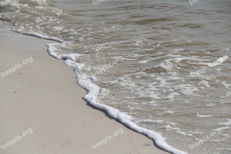 Surf Water Beach Foam Sea