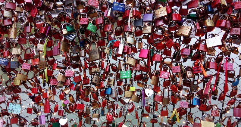 Locks Castle Bridge Austria Salzburg