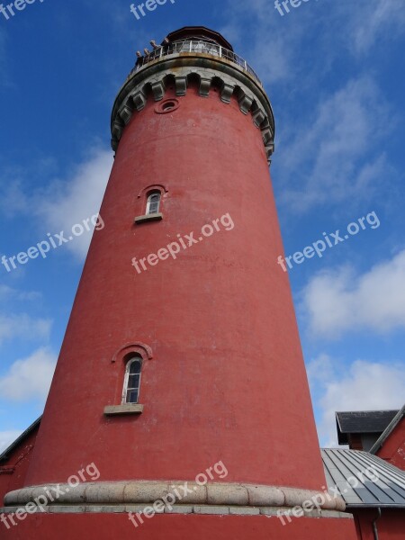 Lighthouse Fyr Denmark Lyngvik Lighthouse Free Photos