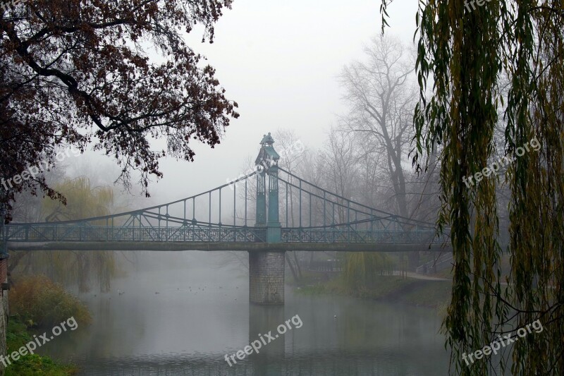 Bridge River The Fog Romantic Cool