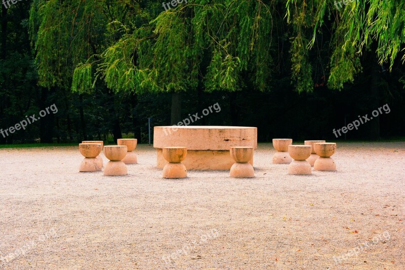 The Table Of Silence Monument Brancusi Targu Jiu Romania