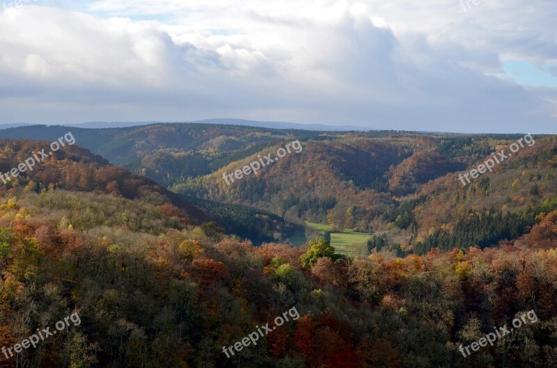 Autumn Forest Resin Landscape Golden Autumn