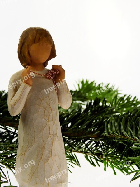 Fir Tree Conifer Angel Christmas Christmas Time