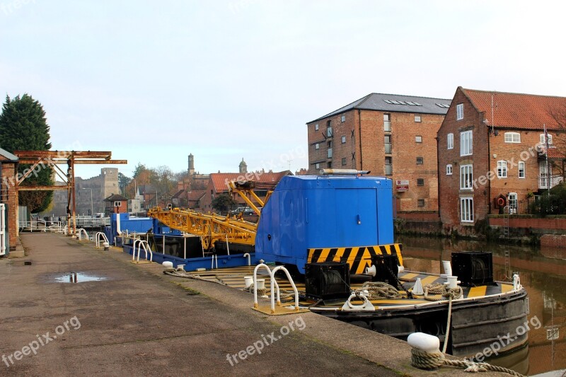 Boat Barge Water River Transport