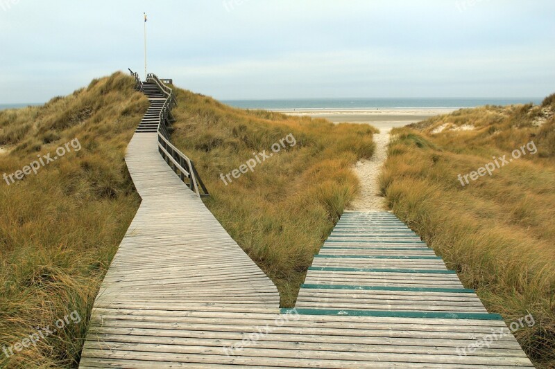 Sea Amrum Northern Village Way Free Photos