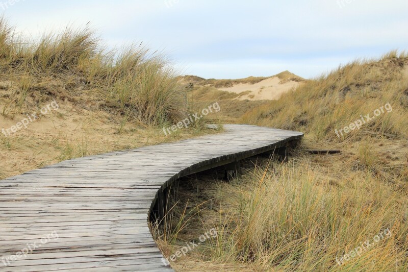 Dunes Boardwalk Amrum Northern Village Free Photos