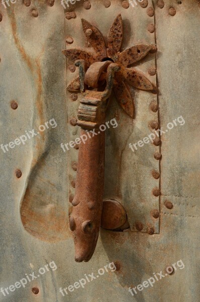 Knocker Door Door Knocker Rust Metal