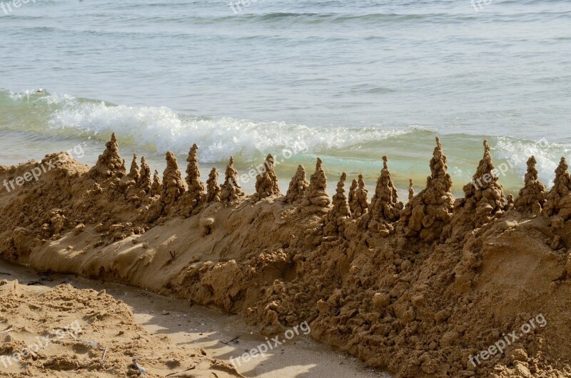 Beach Sand Art Castle Beach Castle