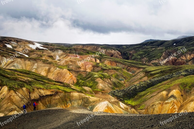 Iceland Mountains Landscape Travel Nature