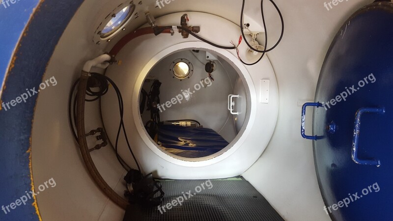 Decompression Chamber Diver Diving Deep Dive Equipment