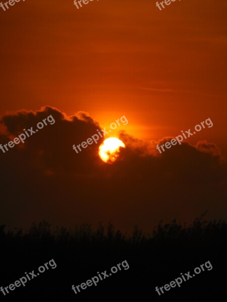 Silhouette Sunlight Indonesia Sunset Free Photos