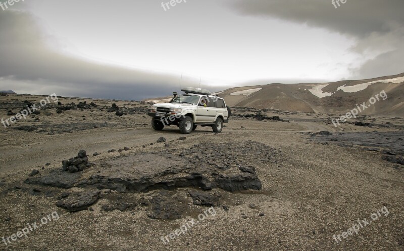 Iceland Askja Desert Volcanism Lava