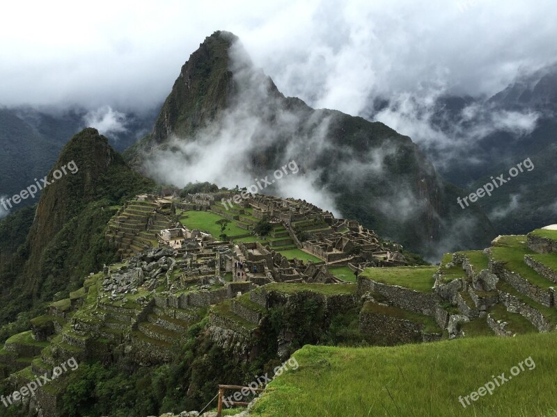 Machu Picchu Mountain For Rainy Day