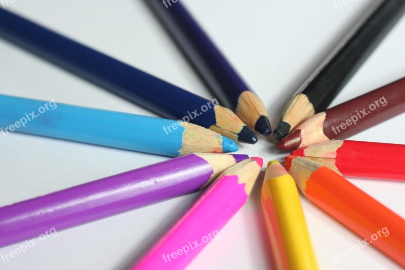 Crayons The Background Coloring Drawing Color Scale