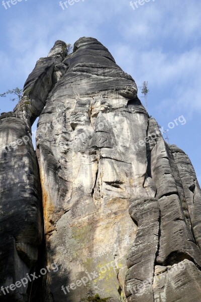 Adršpach Rocks Czech Nature The Sky