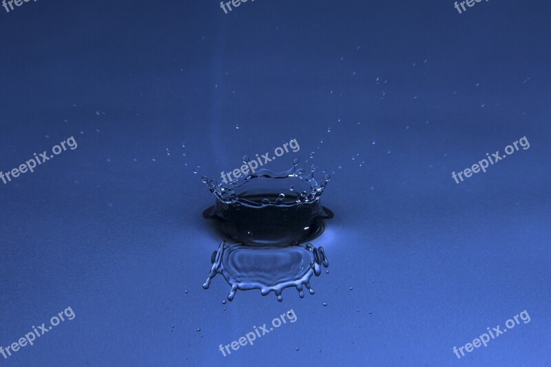 Water Drop Crown Splash Liquid Ripple