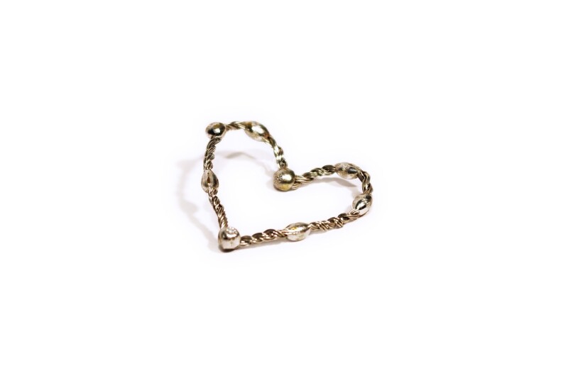 Jewel Heart Sweetheart Luxury Wire Heart