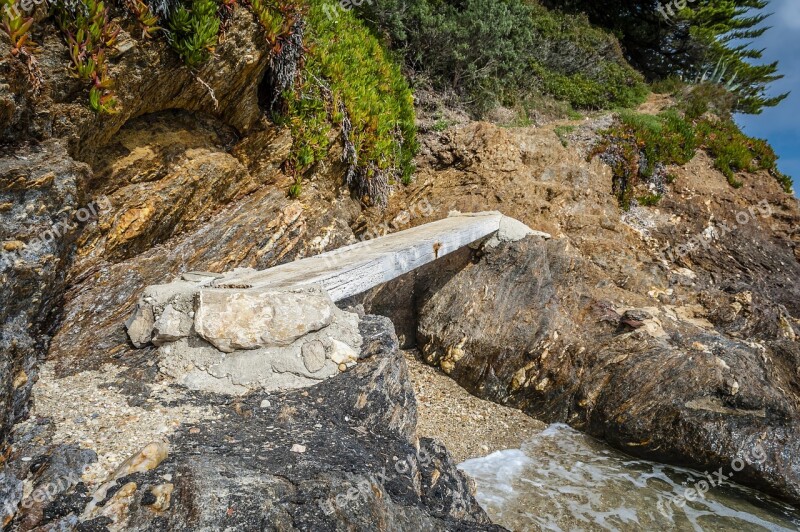 Rock Bridge Water Stone Old