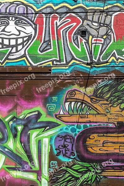 Graffiti Background Grunge Street Art Graffiti Wall