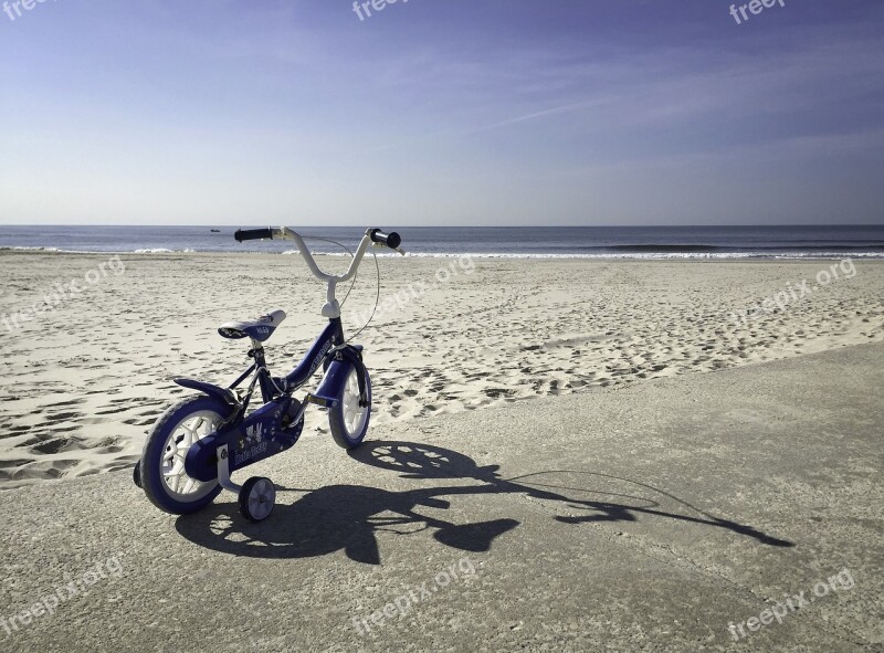 Bike Bicycle Abandoned Sea Summer