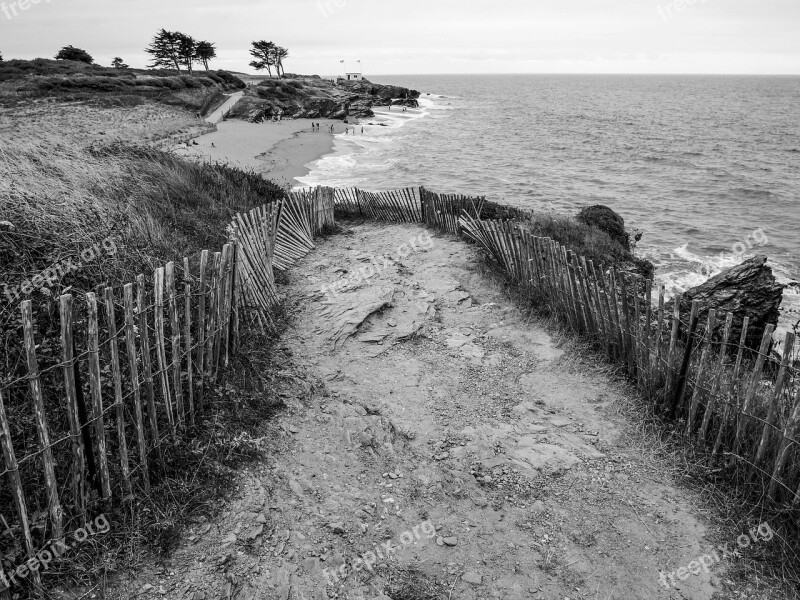 Pornic Sea Brittany Beach Side