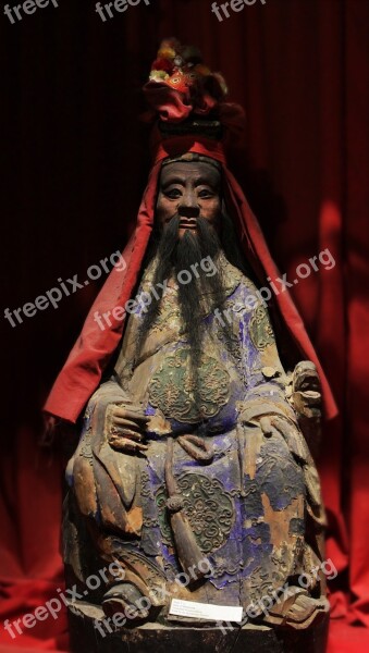 Chinese Statue God Of Medicine Acupuncture Hua T'o