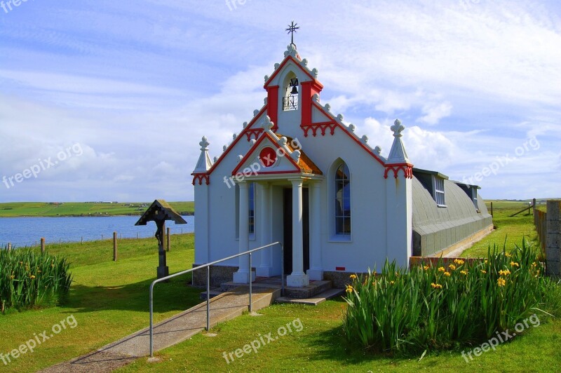 Scotland Orkney Italian Chapel Scottish Island