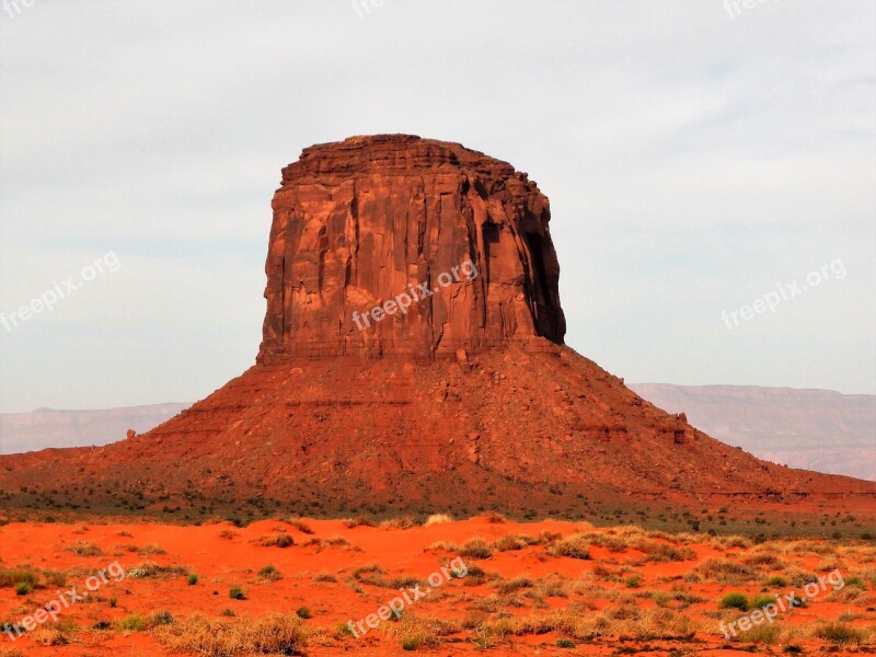 Nature Monument Valley Red Rock Erosion