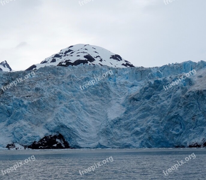 Glacier Alaska Ice Water Snow