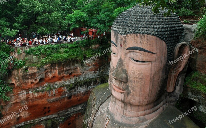 Buddha Giant Leshan China Religious Sculpture