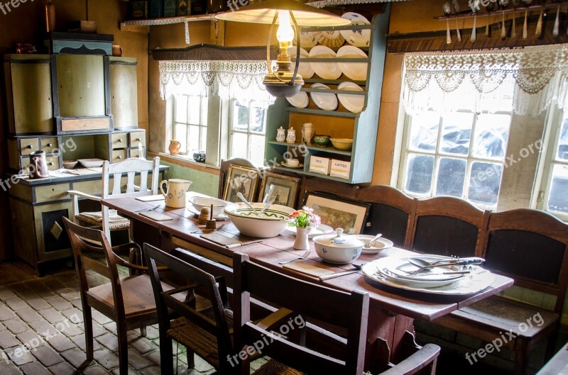 Antique Rural Queue Dining Room Free Photos