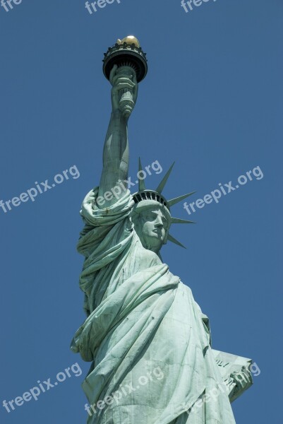 Statue Of Liberty Manhattan New York United States Freedom