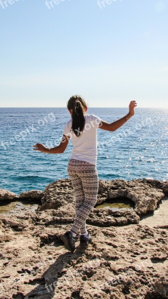 Girl Dancing Nature Motion Active