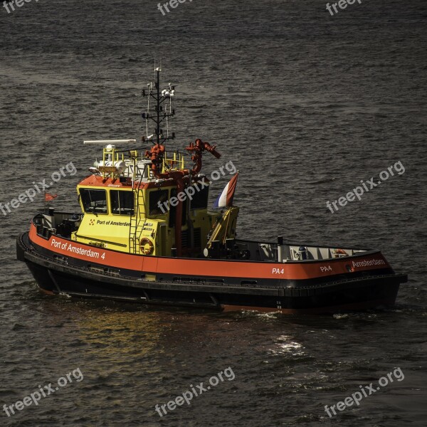 Travel Tugboat Water Ship Vessel