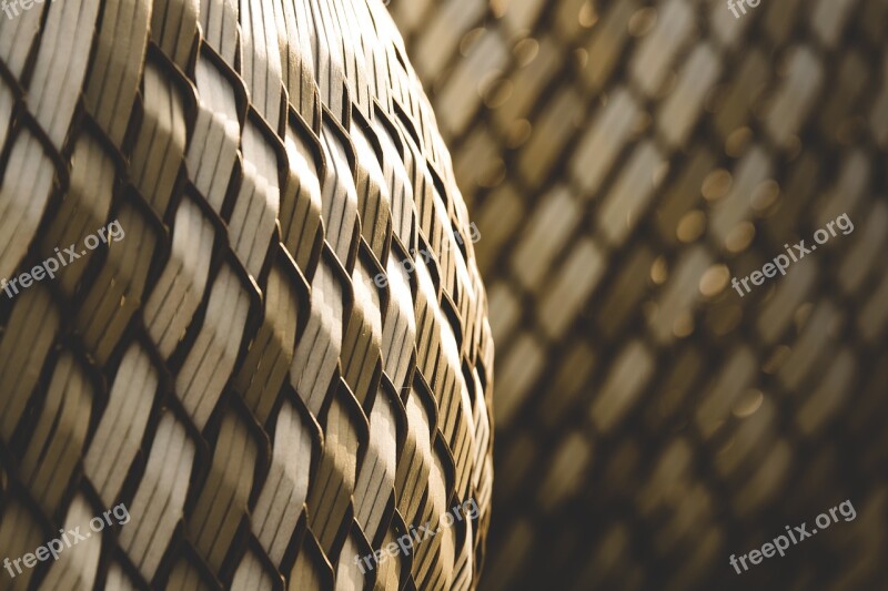 Basket Texture Braid Background Natural Material